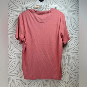 Tasso Elba Supima Men’s Orange Short Sleeve Crew Neck Shirt Men’s Medium